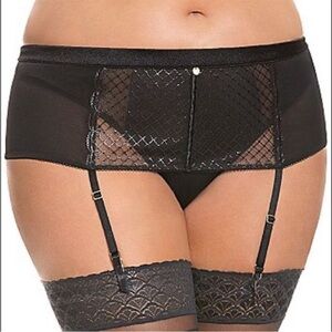 Lane Bryant cacique sheer garter skirt